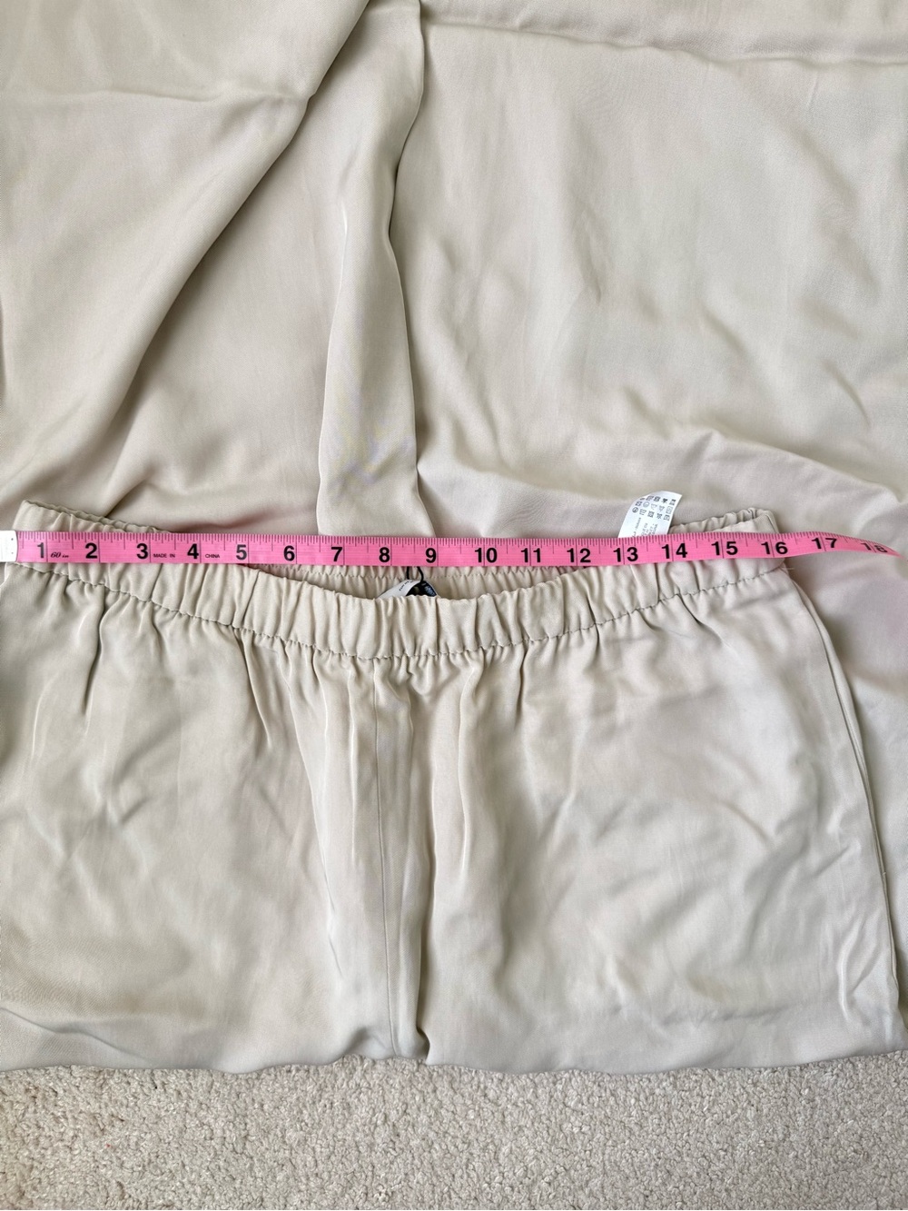 Zara Wide Leg Pants in Light Beige - Picture 4 of 10